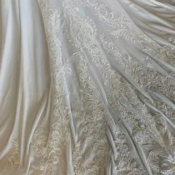 Something Blue Mori Lee By Madeline Gardner Size 24W Ivory Chiffon Sleeveless A-line WEDDING DRESSES