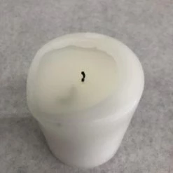 Something Blue Pillar Candle Wax White Size 3