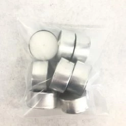 Something Blue Tea Light Candle Wax White Size 9ct CANDLES