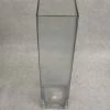 Something Blue DECOR Vase Glass Clear Size 4" X 16" Rectangle VASES