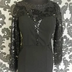 Size L Black Crepe Soieblu