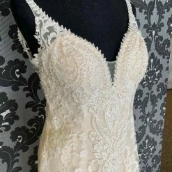 Something Blue Kenneth Winston KORA 1734 Women's Wedding Dress Lace Ivory WEDDING DRESSES