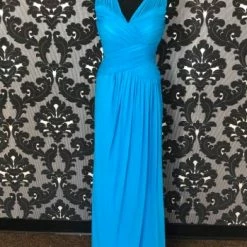 Something Blue Jade By Jasmine J165065 Formal Chiffon Turqouise Size 6 FORMAL/MOTHER'S DRESSES