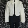Something Blue Shawl Size S Fur Ivory Long Sleeve NEW ARRIVALS
