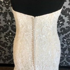 Something Blue WEDDING DRESSES Justine Alexander Size 22 Champange Sweetheart Sleeveless Lace Fit & Flare