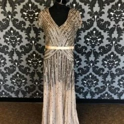 Something Blue Adrianna Papell 092868950 Women Formal Beaded/Sequin Bronze FORMAL DRESSES