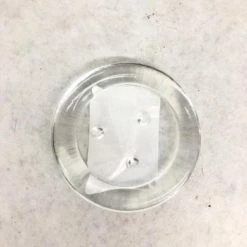 Something Blue DECOR Votive Candle Holder Plate Glass Clear 3"