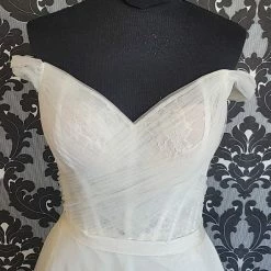 Something Blue As Is Wtoo Size 10 Off The Shoulder A-Line Wedding Dress WEDDING DRESSES