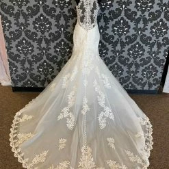 Something Blue Madison James MJ418 Size 10 Ivory Tulle With Lace And Sequins