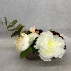 Something Blue Floral Arrangement Size 11"x7"x8" Metal/Floral CENTERPIECES DECOR