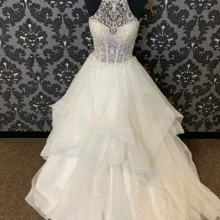 Something Blue Mori Lee ML8202 Kali Wedding Dress Organza/Beaded Ivory Size 8 WEDDING DRESSES