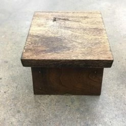 Something Blue Wedding DECOR Medium Stain Wood Cake Stand