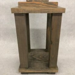 Something Blue Lantern Wood Gray Size 14.25"x7.25" WOOD DECOR