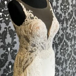 Something Blue WEDDING DRESSES Martina Liana ML1013 Women's Wedding Dress Beaded Lace/ Crepe