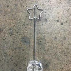 Something Blue Wedding DECOR 19ct Silver Star Place Card Holders