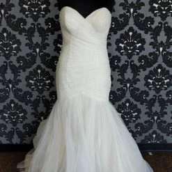 Something Blue WEDDING DRESSES Stella York 7075 Wedding Dress Size 20 Tulle/Glitter Ivory Strapless Mermaid