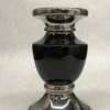 Something Blue DECOR Signature Homestyles Pillar Candle Holder Ceramic Black/Silver CANDLES