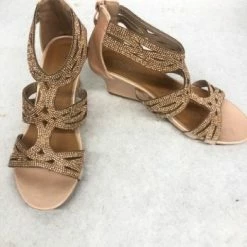 Something Blue NEW ARRIVALS Patrizia Women Wedge Rose Gold Size 9