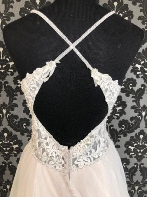 Something Blue Mori Lee Women's Wedding Dress Sequin/Tulle Ivory Size 10 A-line WEDDING DRESSES 7 Something Blue Mori Lee Women's Wedding Dress Sequin/Tulle Ivory Size 10 A-line WEDDING DRESSES