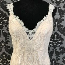 Something Blue Mori Lee Women's Wedding Dress Tulle/Lace Ivory/Champagne Lace WEDDING DRESSES