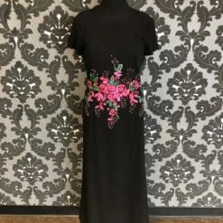Something Blue FORMAL/MOTHER'S DRESSES David Meister Women's Formal Black/Hot Pink Size 14 Floor Length