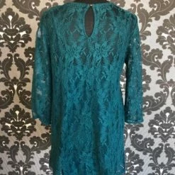 Something Blue Forever 21 Cocktail Dress Lace Dark Teal Size M FORMAL DRESSES FORMAL/MOTHER'S DRESSES