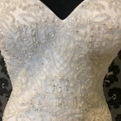 Something Blue Justin Alexander JOSIE 88004 Women's Wedding Dress Crepe Ivory Size 10 WEDDING DRESSES