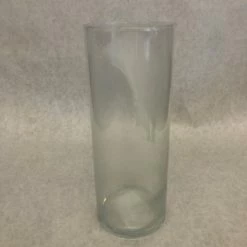 Something Blue Vase Glass Clear Size 9" Cylinder VASES AS IS