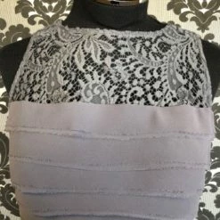 Something Blue FORMAL/MOTHER'S DRESSES Christina Wu 17904 Formal Chiffon/Lace Charcoal Size 8