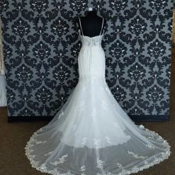Something Blue WEDDING DRESSES Stella York 6867 Wedding Dress Size 14 Lace/Tulle Ivory Sleeveless