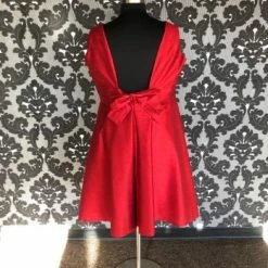 Something Blue Alfred Sung Women's Formal Taffeta Red Size 24 Cocktail