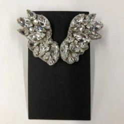 Something Blue A.B. Ellie Eden Earrings Rhinestone Silver