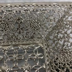 Something Blue Tray Metal Silver Size 3.25