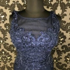 Something Blue Cameron Blake Formal Poly/sequin Navy Size 16