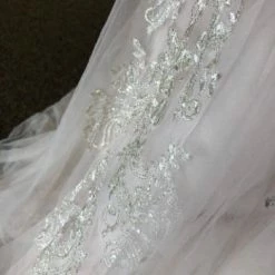 Something Blue Stella York 6541DM Beaded Lace Blush/ivory AS IS HOLE IN LEFT SKIRT LOOSE BEADS 11 Something Blue Stella York 6541DM Beaded Lace Blush/ivory AS IS HOLE IN LEFT SKIRT LOOSE BEADS