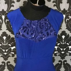 Something Blue Miss Kim 1825 Formal Poly Spandex Royal Blue Size L FORMAL/MOTHER'S DRESSES
