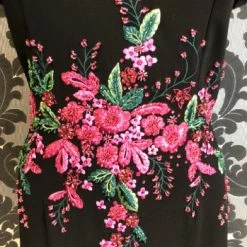 Something Blue FORMAL/MOTHER'S DRESSES David Meister Women's Formal Black/Hot Pink Size 14 Floor Length