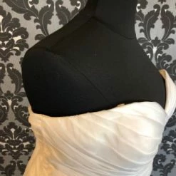 Something Blue Sincerity 4600 Wedding Dress Organza Ivory Size 28 Strapless WEDDING DRESSES