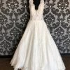 Something Blue Mori Lee Wedding Dress Lace/Beading Ivory8 A-line AS IS PILLING THROUGHOUT