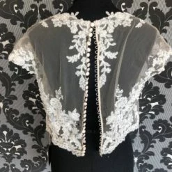 Something Blue NEW ARRIVALS Sincerity Size 14 Ivory Lace And Sequin Jacket