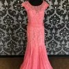 Something Blue FORMAL/MOTHER'S DRESSES Jade By Jasmine K168059 Women's Formal Lace Pink Size 12 Floor