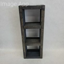Something Blue Box Wood Black Size 3.5" X 5.5" X 15.25" WOOD DECOR