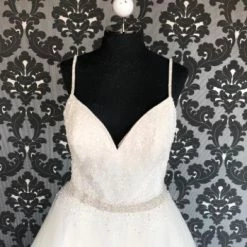 Something Blue Allure 9707T Women Wedding Dress Beads/Tulle Ivory Size 12 WEDDING DRESSES