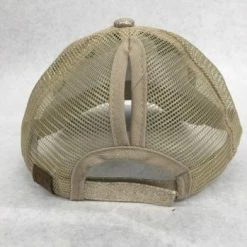 Something Blue Wedding Glittery Ponytail Trucker Cap Gold THE PARLOUR