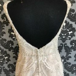 Something Blue Sottero & Midgley Women Chiffon/Beaded Size 12 (As-Is Hemmed Petite)