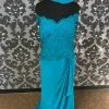 Something Blue Montage 116937W Formal Chiffon/Lace Teal Size 24W FORMAL/MOTHER'S DRESSES