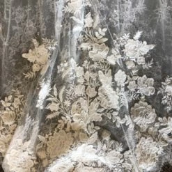 Something Blue WEDDING DRESSES Justin Alexander 88187 Size 14 Lace Ivory Sleeveless Sheath V-Neck AS IS