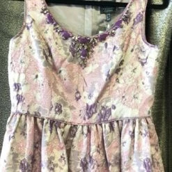 Something Blue FORMAL/MOTHER'S DRESSES Adrianna Papell Women Formal Brocade Lavendar Size 2