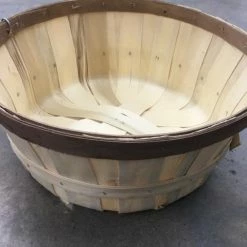 Something Blue Wedding DECOR Basket Wood Light Brown 7