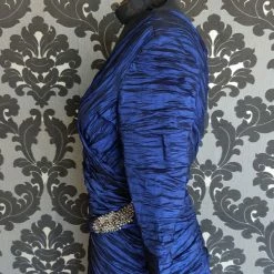 Something Blue FORMAL/MOTHER'S DRESSES Alex Evenings Formal Size 12 Satin Navy